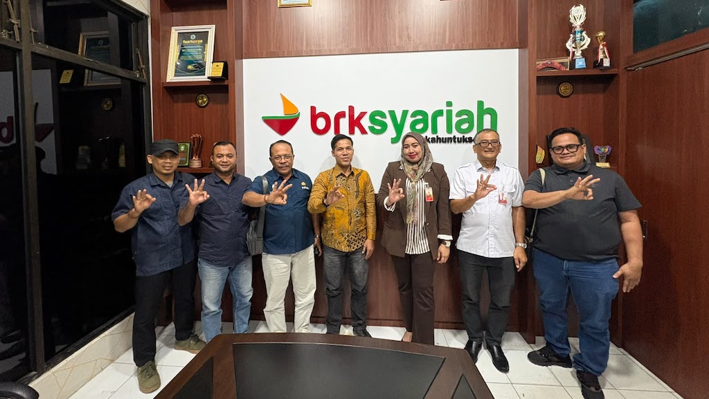 PWI Bengkalis dan BRK Syariah Perkuat Sinergi, Bahas Literasi Keuangan