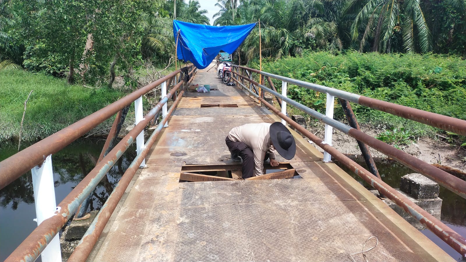 Progres Renovasi Jembatan Merah Putih Presisi Tahap II di Rimba Melintang Capai 35 Persen