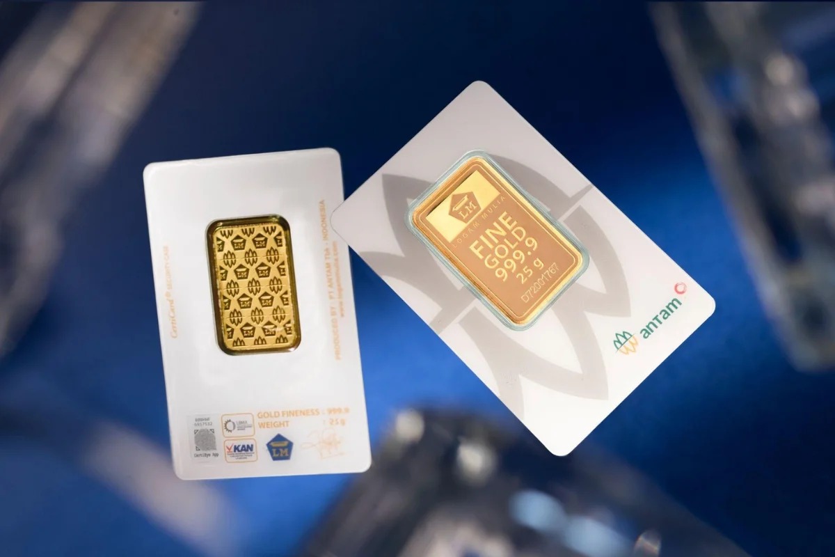 Harga Emas Antam Turun Lagi, Dijual Rp2.805 Juta per Gram