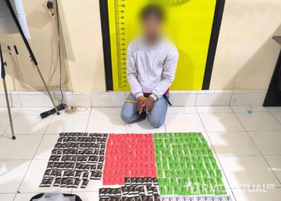 Aksi Kejar-kejaran Polda Riau dengan Kurir Narkoba Cair, 420 Cartridge Disita