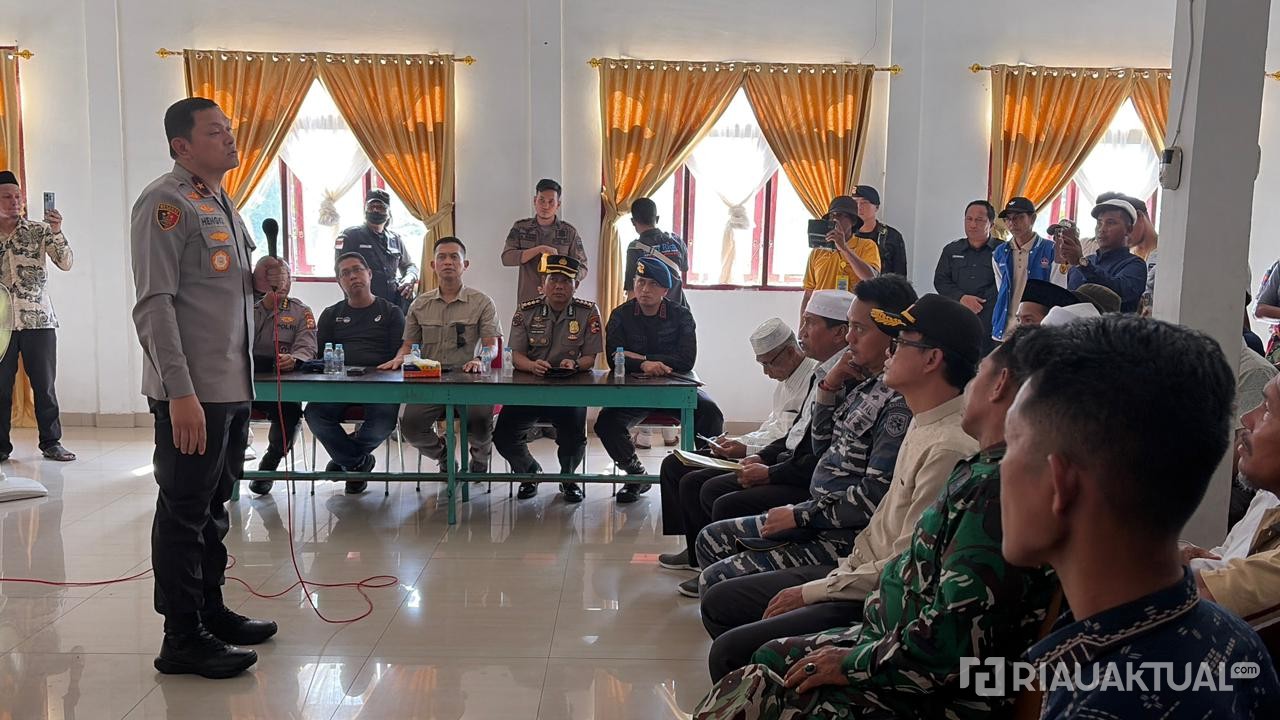Pasca Demo Ricuh, Wakapolda Riau Turun Temui Warga Panipahan