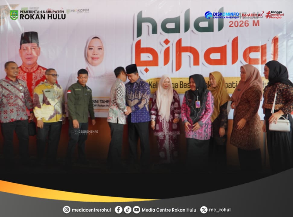 Halal Bihalal di Rohul, Wabup Syafarudin Poti Ajak Perkuat Sinergi dan Silaturahmi