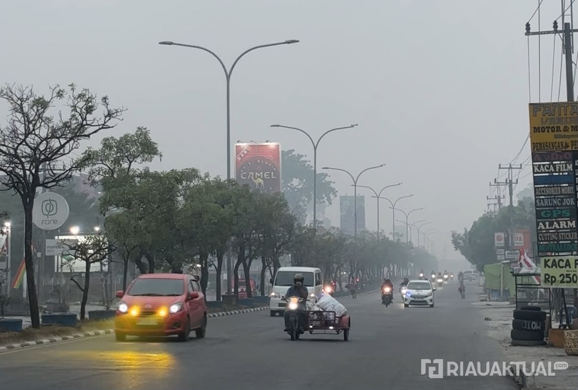 Pekanbaru Diselimuti Asap, Pemko Perpanjang Sekolah Daring