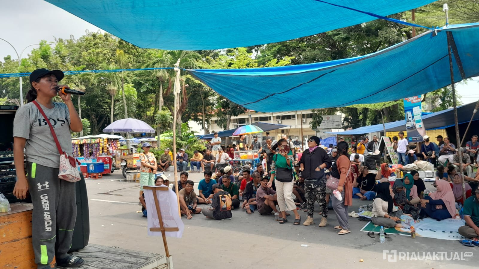 Rakyat Pelalawan Minta Perhatian Presiden, Orator: Sudah Setahun Kami Menunggu