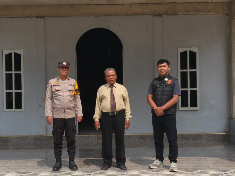 Polsek Rimba Melintang Patroli 3 Gereja Saat Ibadah Minggu, Pastikan Keamanan Jemaat