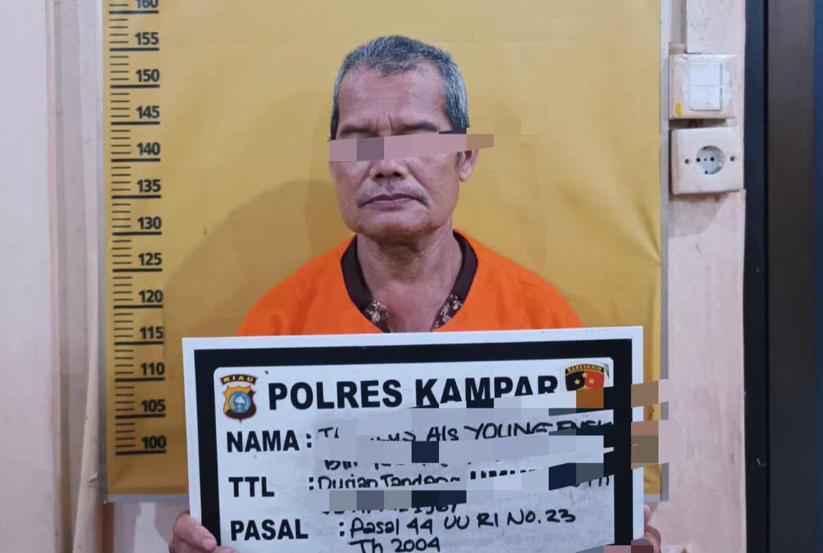 Aniaya Istri hingga Lebam, Pria di Kampar Ditangkap Polisi