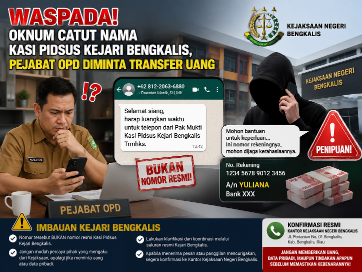 Waspada Penipuan Catut Nama Kasi Pidsus Kejari Bengkalis