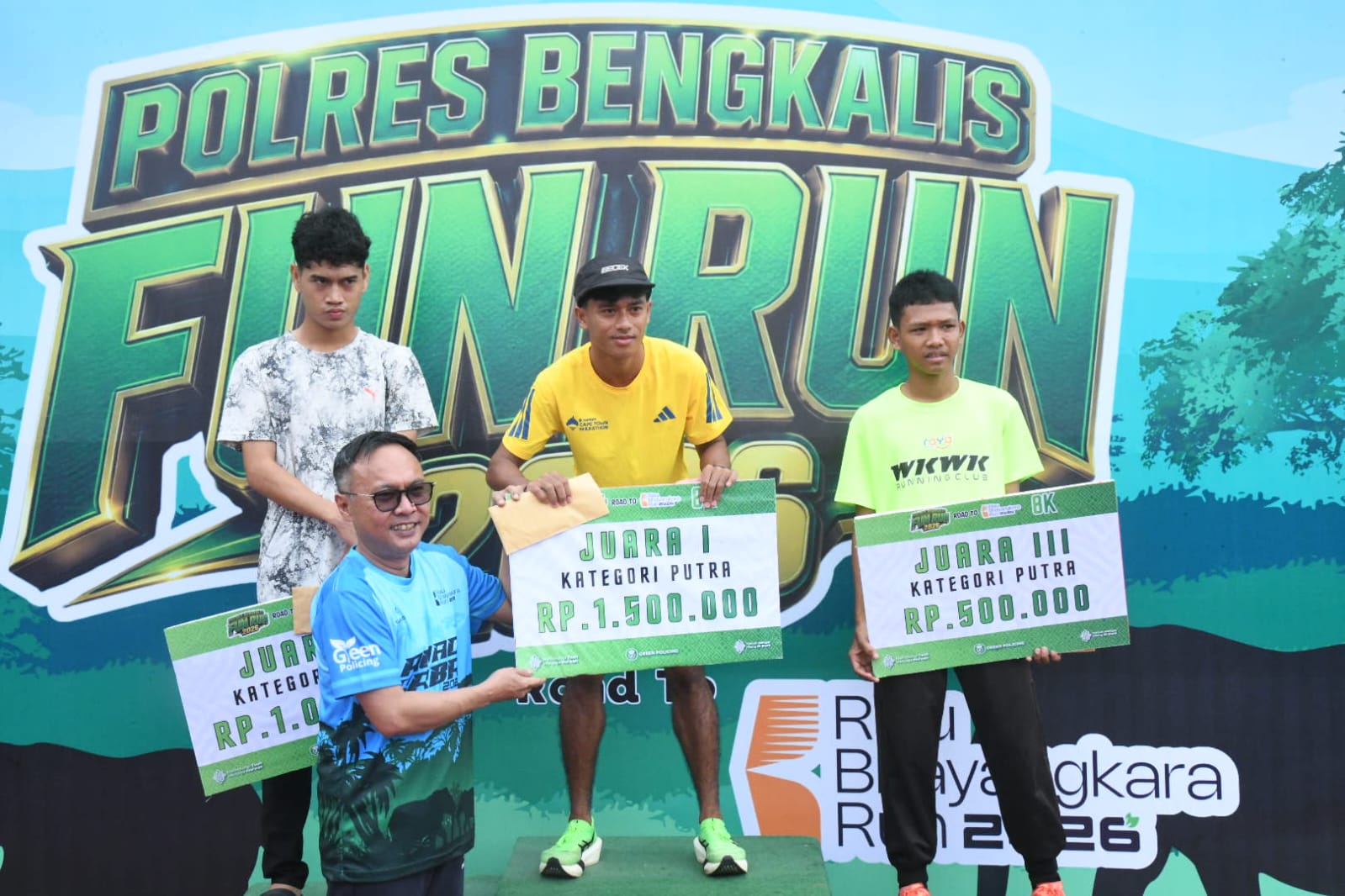 Semarak Hari Bhayangkara ke-80, Ratusan Pelari Ramaikan Fun Run 8K Polres Bengkalis