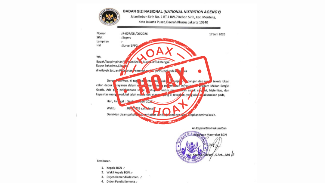 Surat Survei SPPG Beredar, BGN Pastikan Bukan Dokumen Resmi