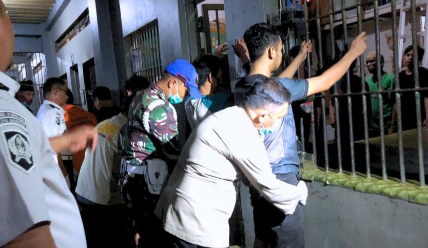 Lapas Bangkinang Tes Urine dan Razia Gabungan