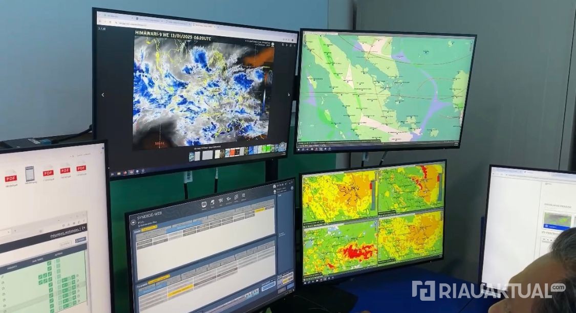 Cuaca Riau Hari Ini Didominasi Udara Kabur, Hujan Ringan Berpotensi Guyur 5 Wilayah