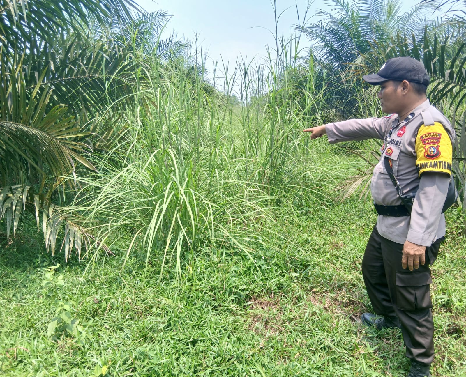 Polisi Patroli Cegah Karhutla di Bangko Pusako, Warga Diingatkan Bahaya Bakar Lahan