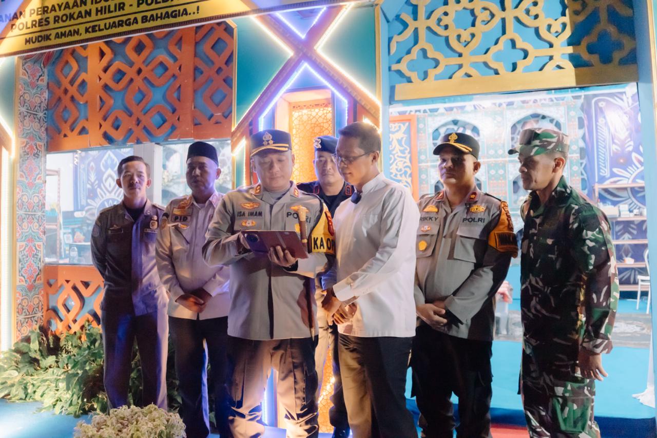 Kapolres Rohil Turun Langsung Pantau Arus Balik, Lalu Lintas Ramai Lancar