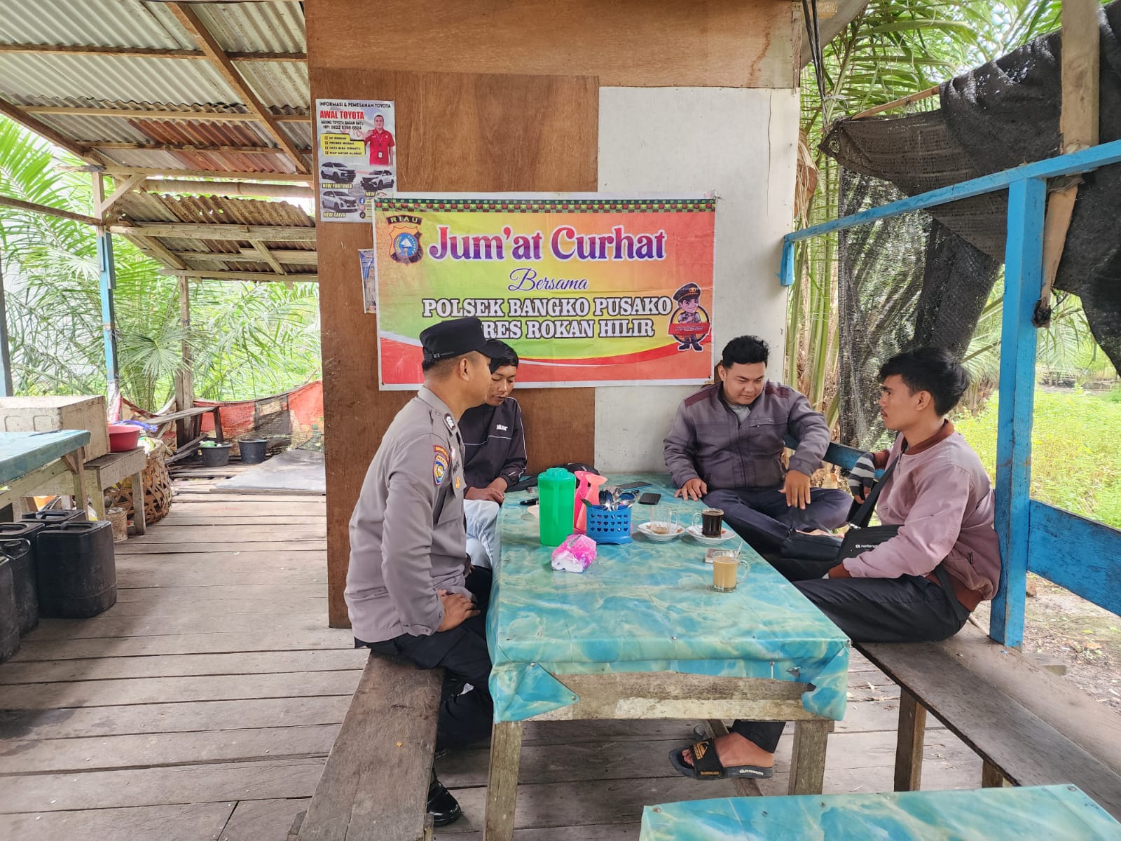 Polisi Sambangi Tokoh Masyarakat Bangko Kanan, Dengarkan Aspirasi soal Kamtibmas