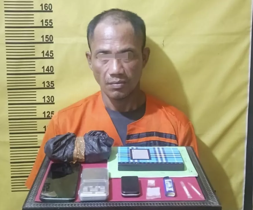 Polsek Rengat Barat Amankan Pengedar Sabu