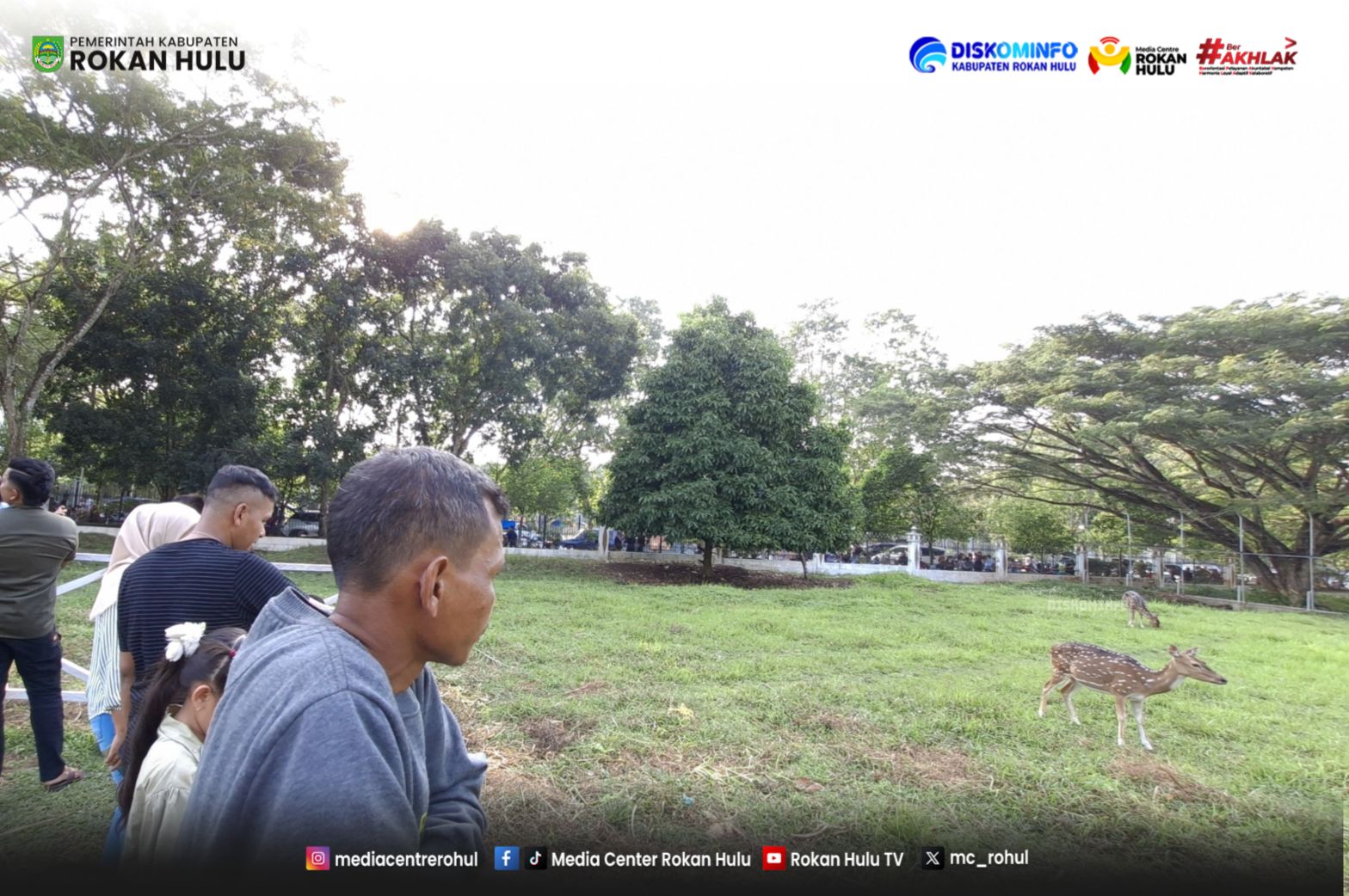 Lebaran Kedua di Rohul, Hutan Kota dan Taman Rusa Jadi Destinasi Favorit Warga