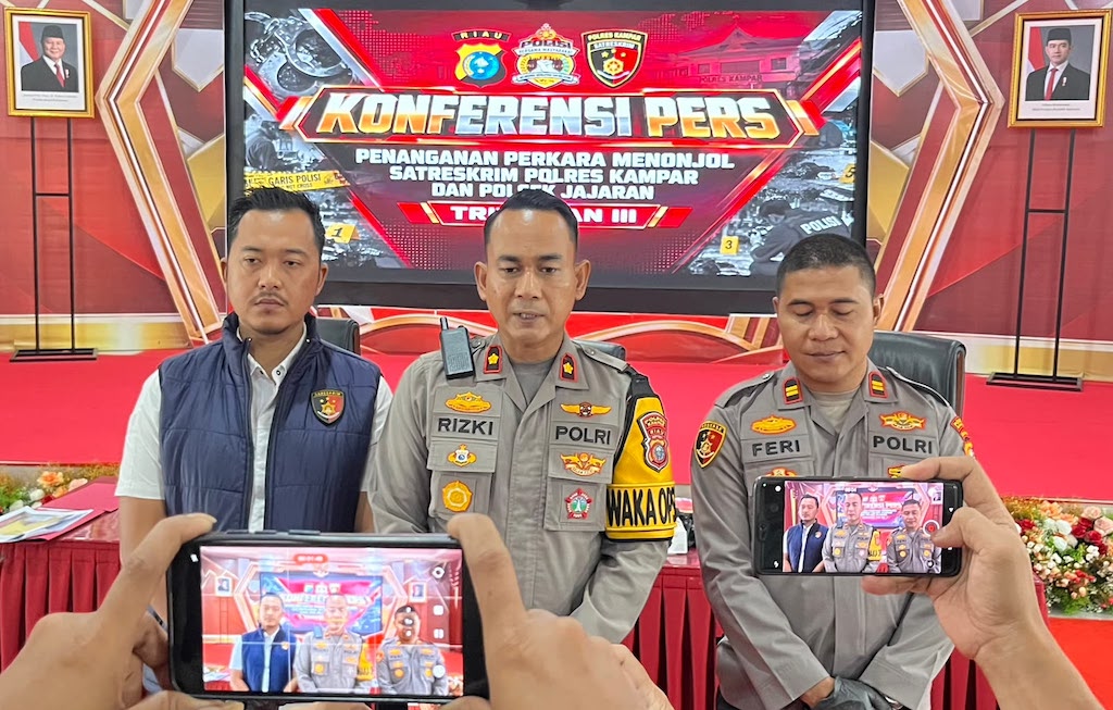 Polres Kampar Tangani 91 Kasus Curat, 7 Curas, dan 6 Curanmor