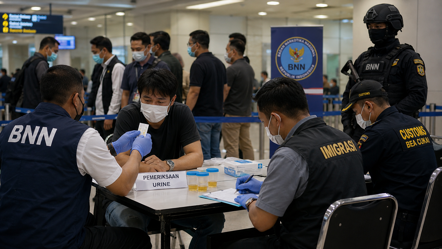 BNN Amankan 10 Penumpang dari Bangkok, 3 Orang Diduga Pengurus HIPMI Riau
