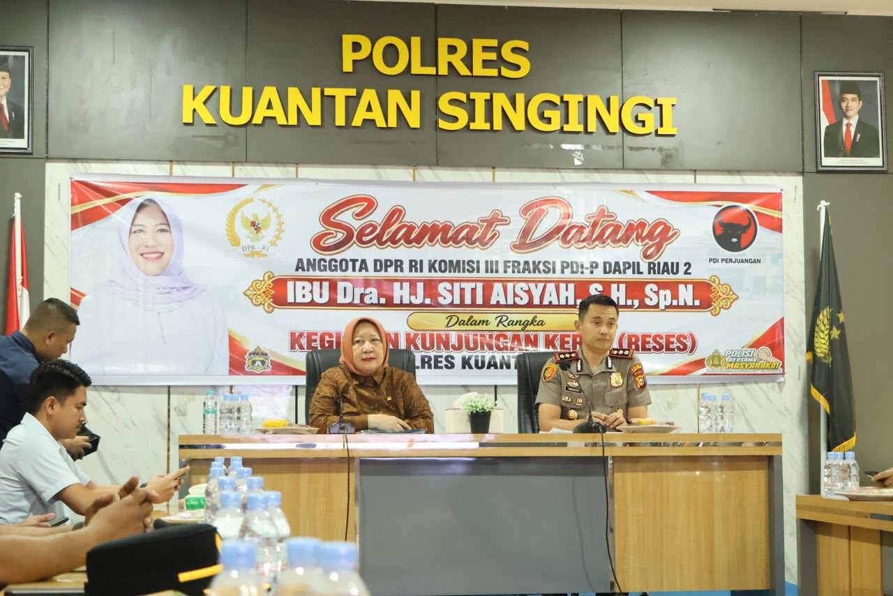 Reses Anggota DPR RI di Polres Kuansing, AKBP Hidayat Perdana Sampaikan Berbagai Tantangan
