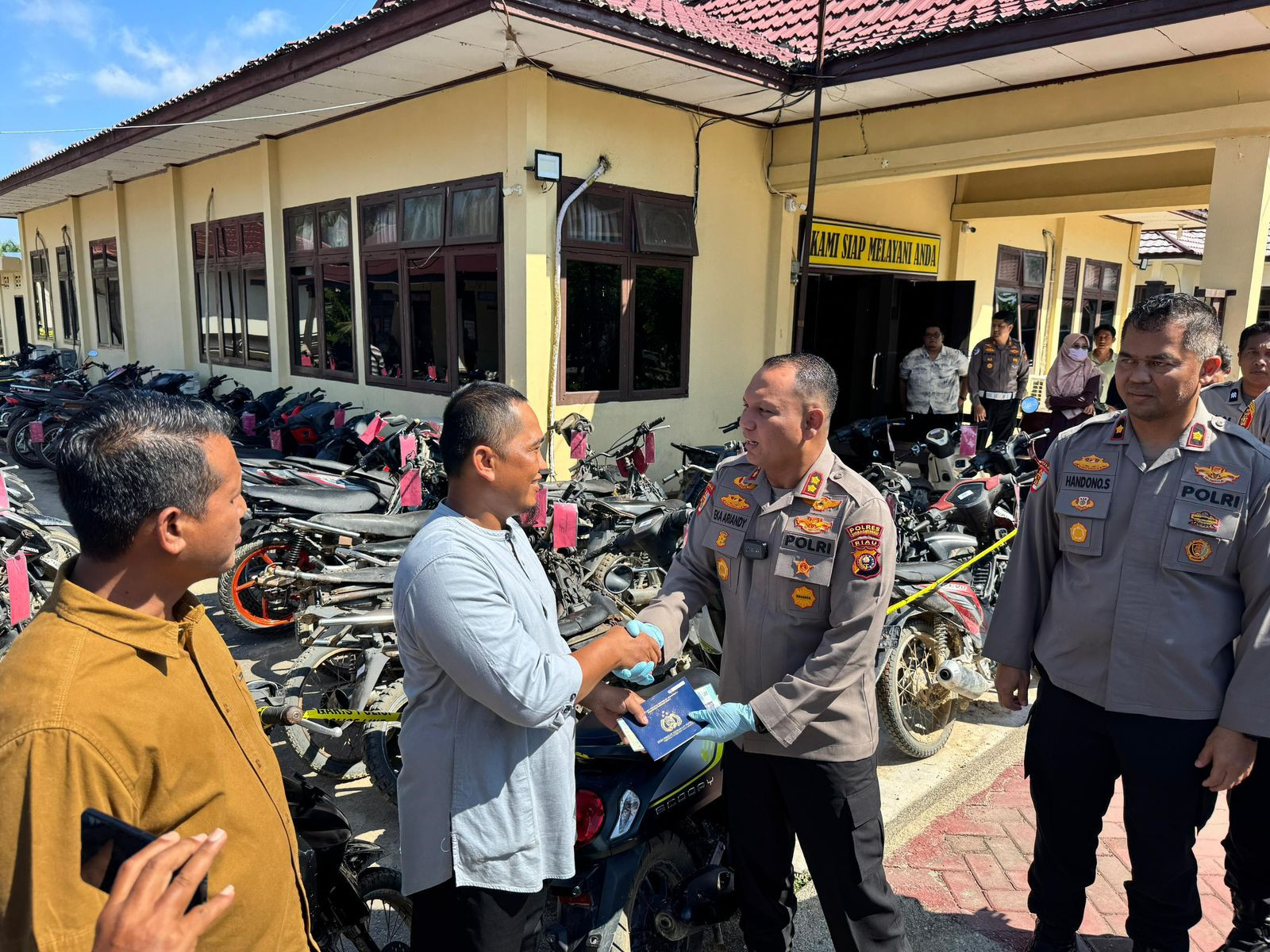 63 Motor Hasil Curian Diamankan, Polres Inhu Buka Pintu Bagi Korban untuk Klaim Kendaraan