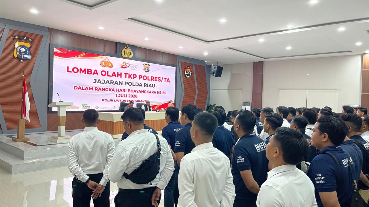 Sambut Hari Bhayangkara ke-80, Polda Riau Gelar Lomba Olah TKP Tindak Pidana Umum dan Siber