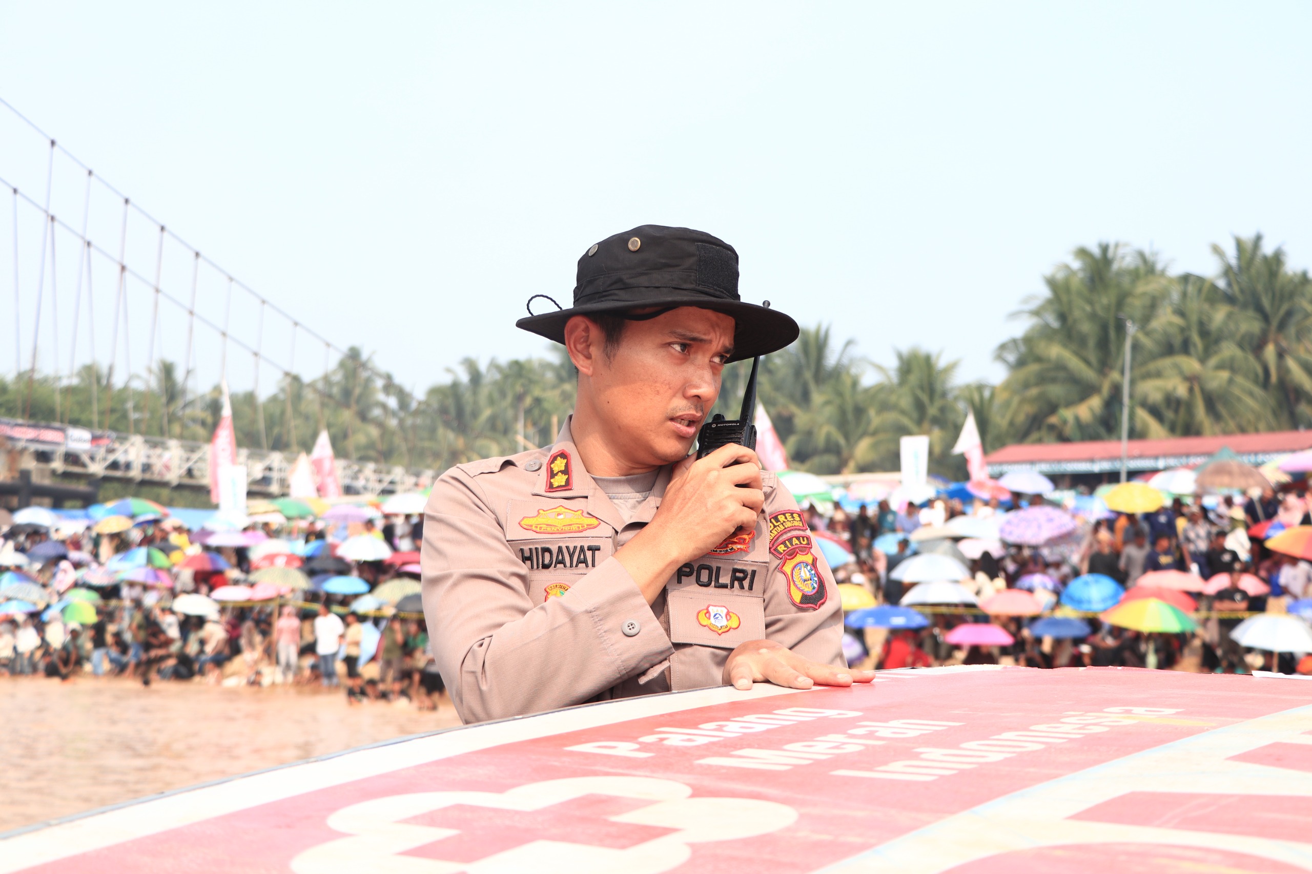Alam Cahayo Tuah Nagoghi Juara Pacu Jalur Kuansing 2026, Kapolres Pimpin Pengamanan