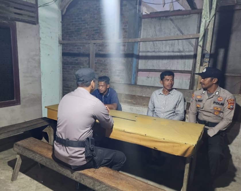 Polsek Bangko Pusako Gencarkan Sosialisasi Satkamling, Warga Diajak Jaga Lingkungan