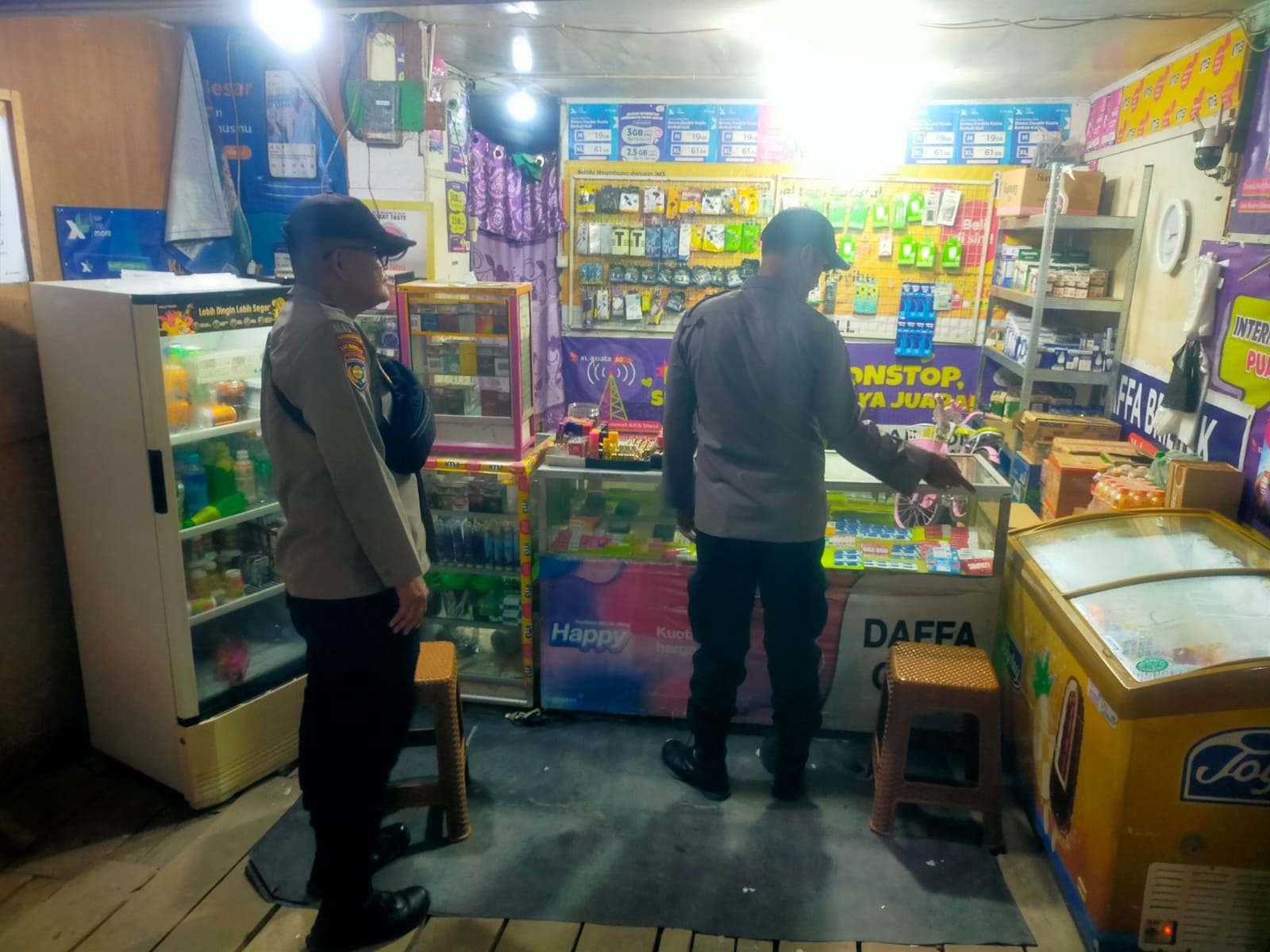 Cegah Premanisme, Polisi Sisir Bank, Pertokoan hingga Minimarket di Bangko Pusako