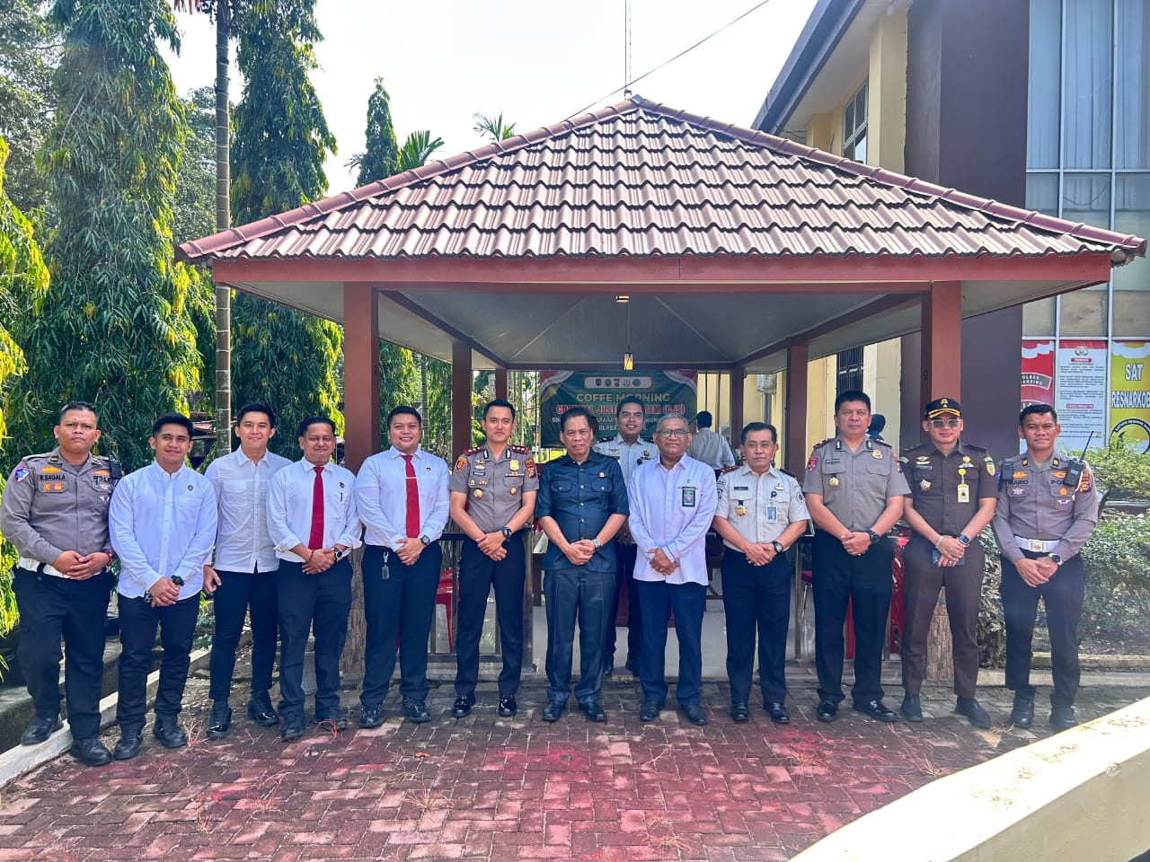 Kapolres Kuansing Gelar Coffee Morning CJS, Perkuat Sinergitas Antar Penegak Hukum