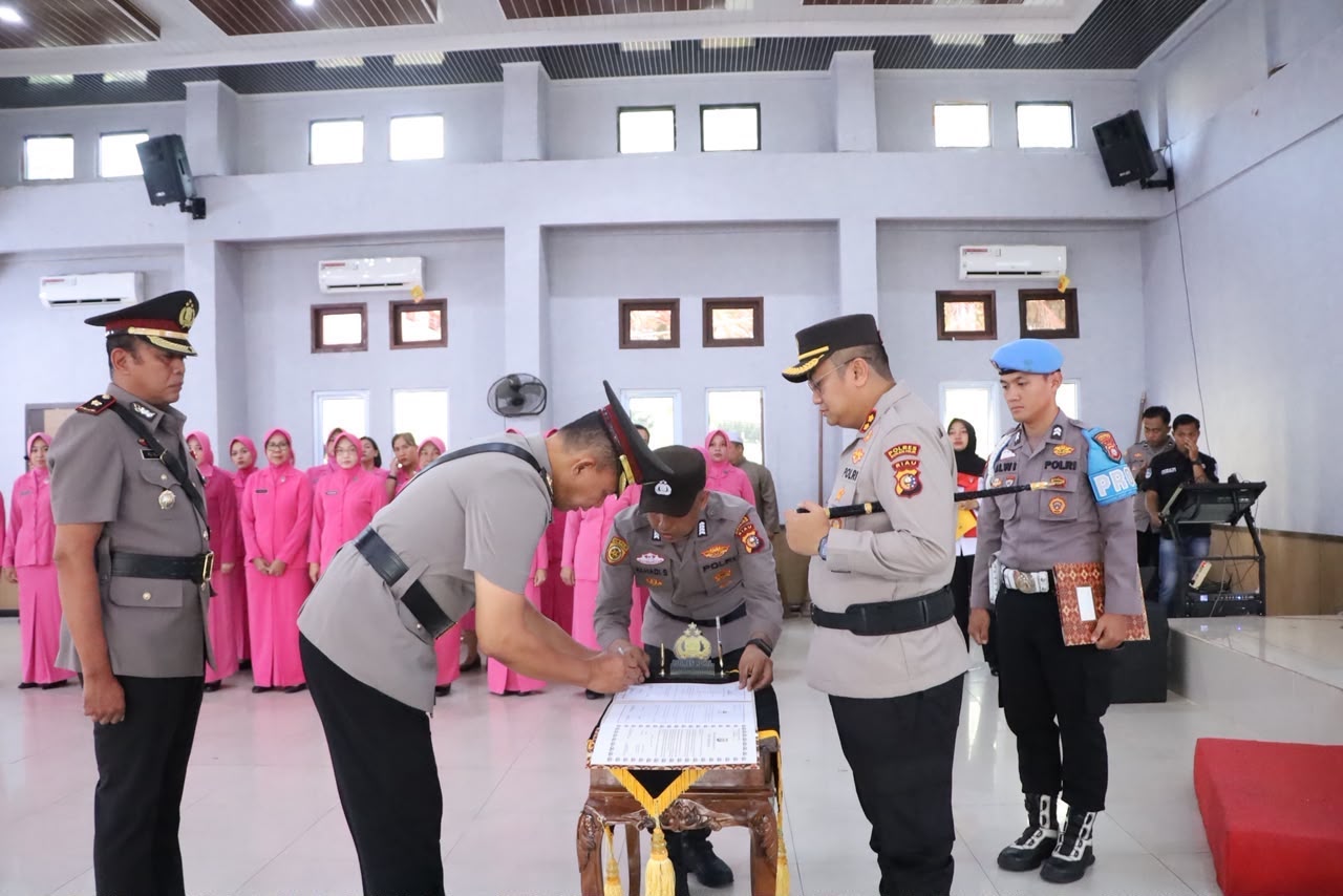 Kapolsek Tanah Putih Rohil Berganti, Kapolres Minta Perkuat Sinergi dengan Warga
