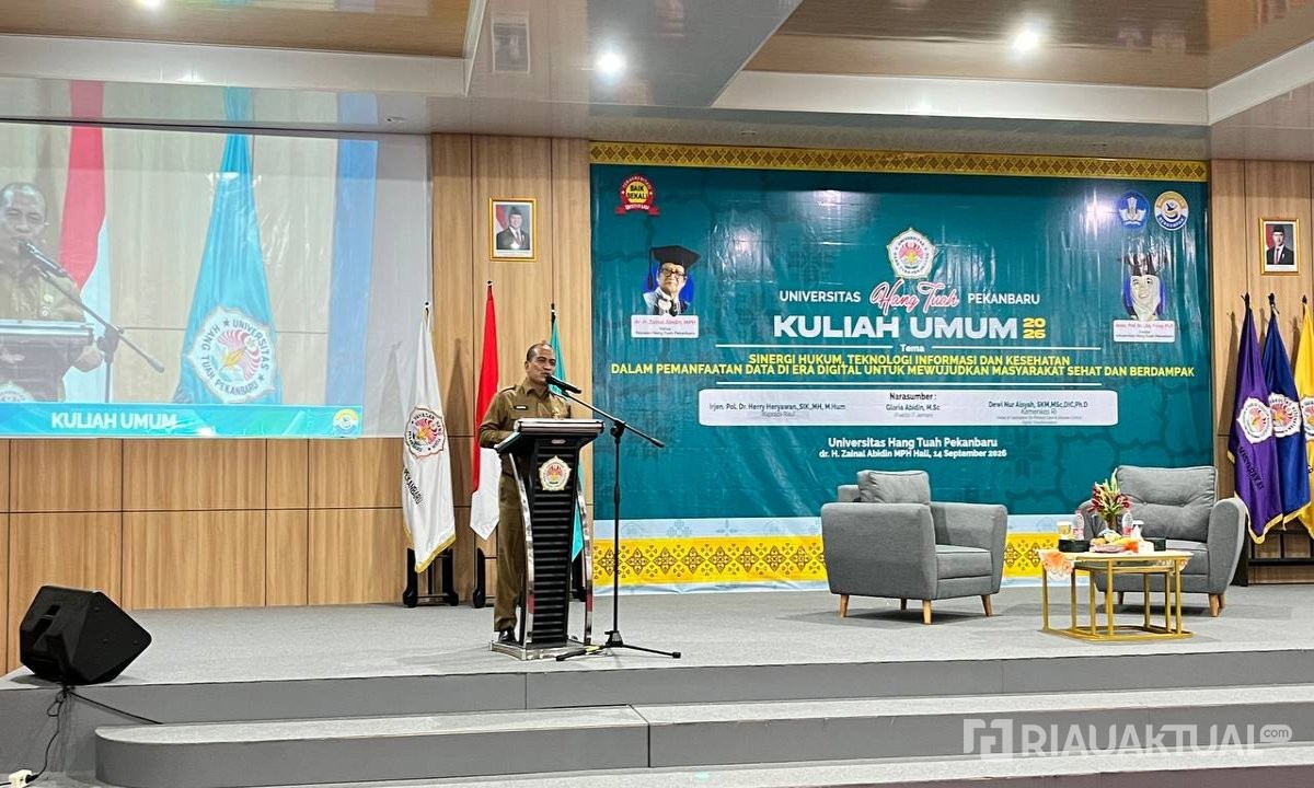 Pemprov Riau Dorong Integrasi Data Kesehatan dari Puskesmas hingga RS di Kuliah Umum UHTP