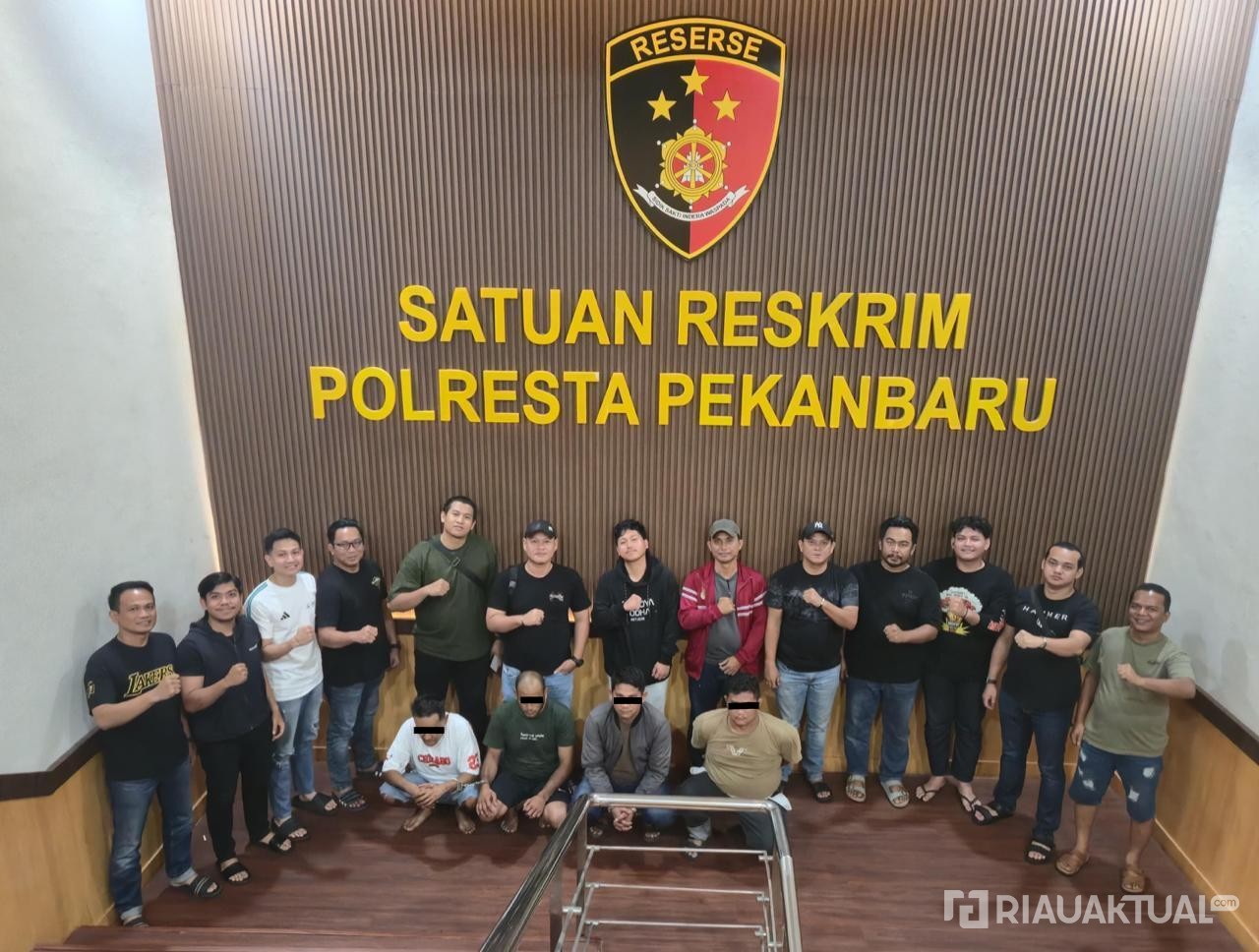 Empat Debt Collector yang Aniaya Debitur di Pekanbaru Ditangkap