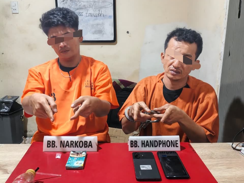 Asyik Nyabu di Kamar, Dua Pria di Bangkinang Ditangkap Polisi