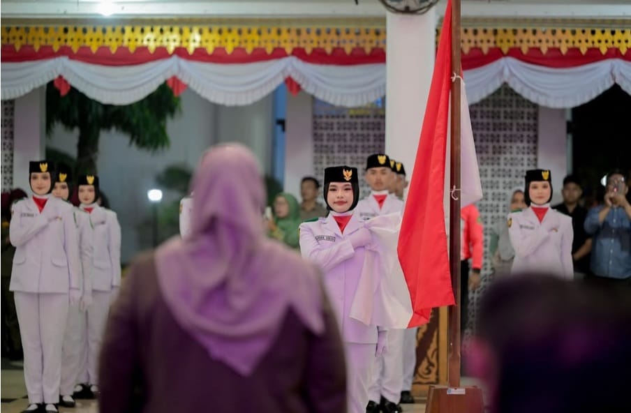 75 Paskibraka Bengkalis Dikukuhkan, Siap Kibarkan Merah Putih di HUT ke-81 RI