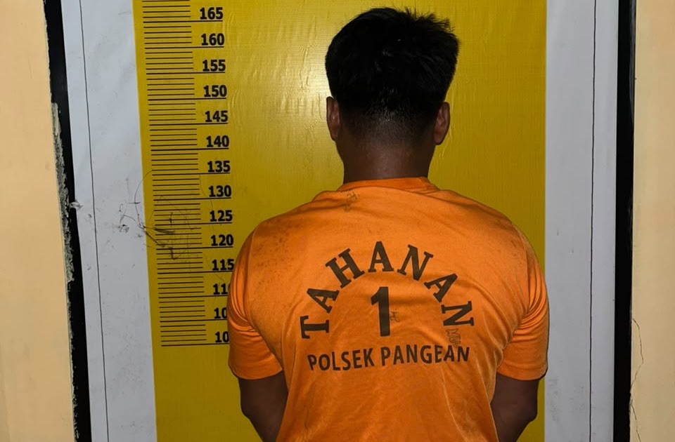 Polsek Pangean Tangkap Pria, 20 Paket Sabu Disita