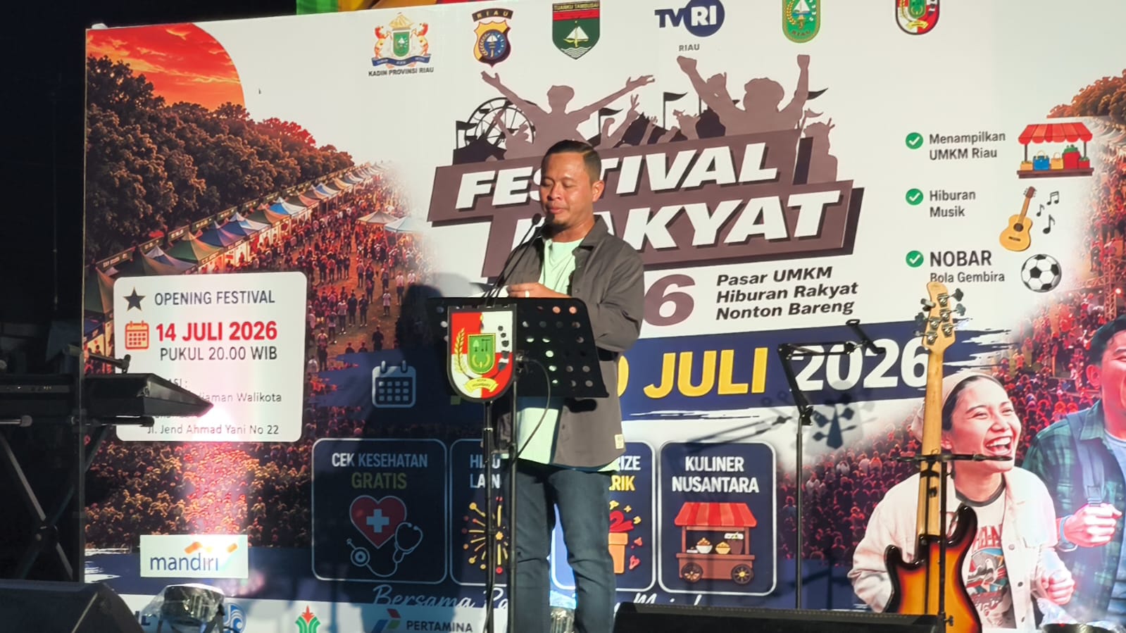 Gandeng UMKM Lewat Nobar Piala Dunia, Wako Agung Dorong Perputaran Ekonomi Masyarakat