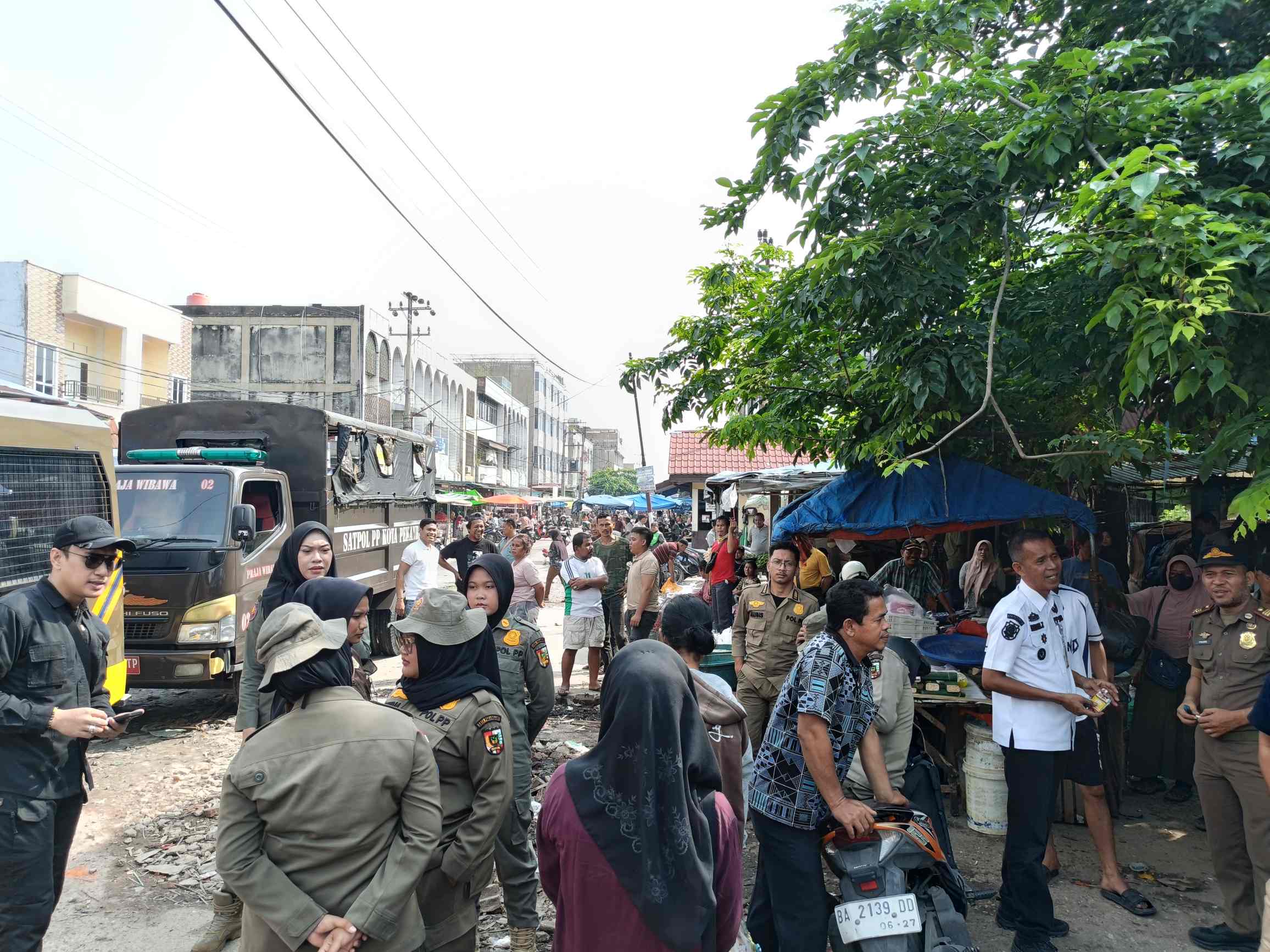 Peringatan Terakhir! 450 Pedagang Diminta Kosongkan Jalan Teratai Pekanbaru 