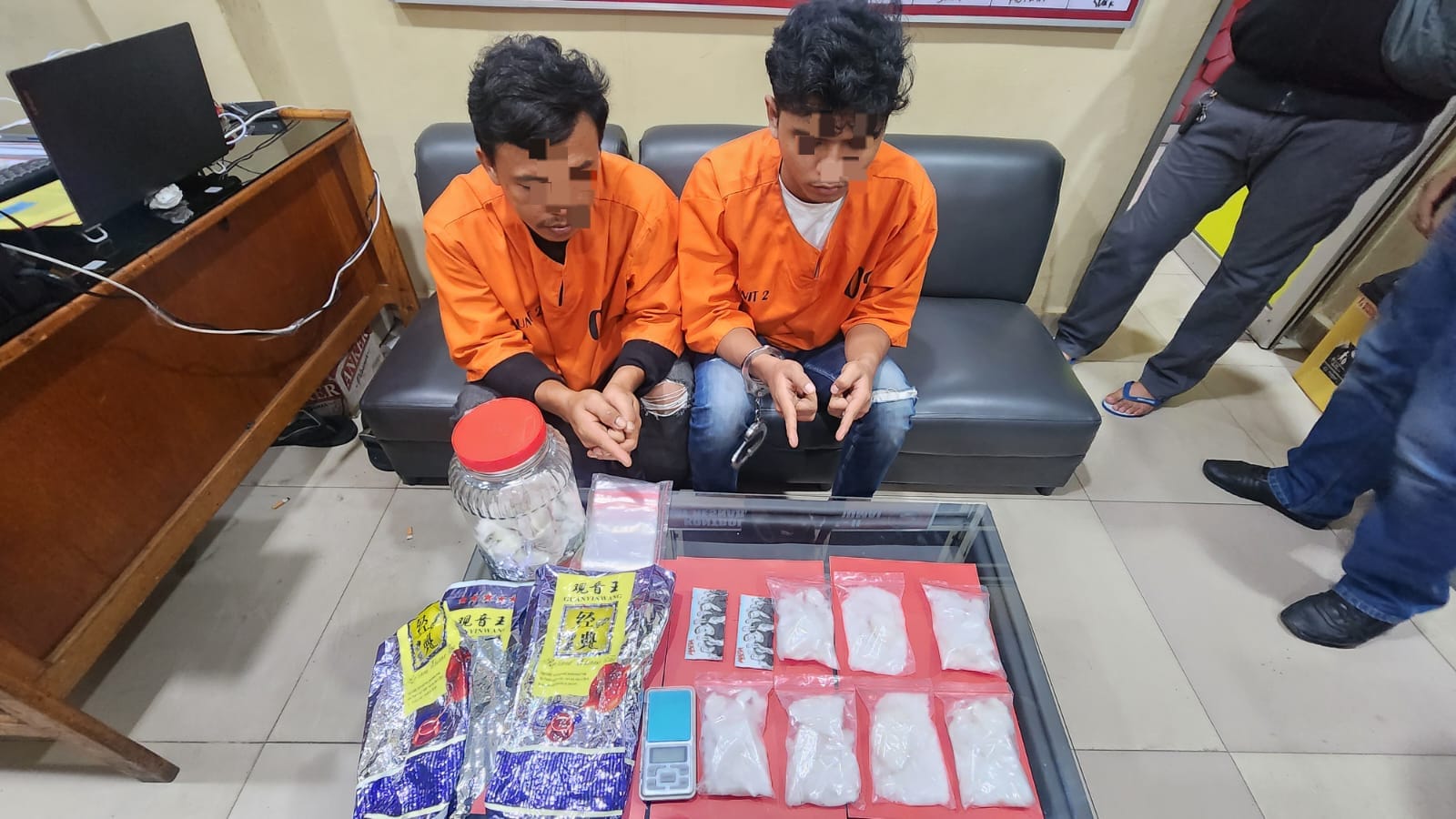 Simpan 650 Gram Sabu dan Etomidate, Dua Pria di Bathin Solapan Ditangkap Polres Dumai