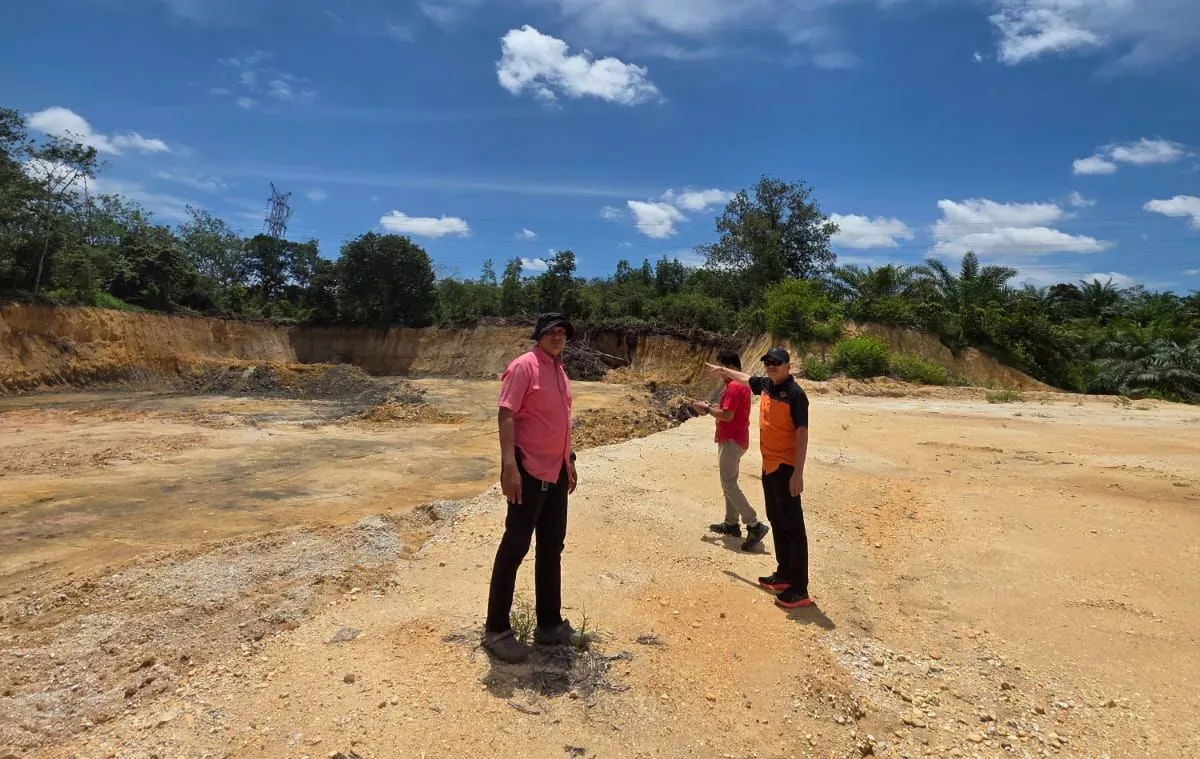 Polres Kampar Cek Tempat yang Diduga Lokasi Galian C