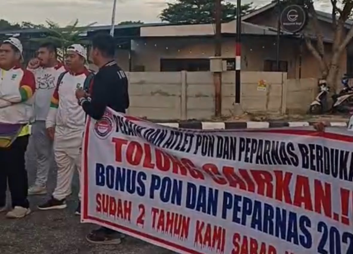Atlet PON dan Peparnas Riau Tuntut Pemprov Lunasi Sisa Bonus PON 2024