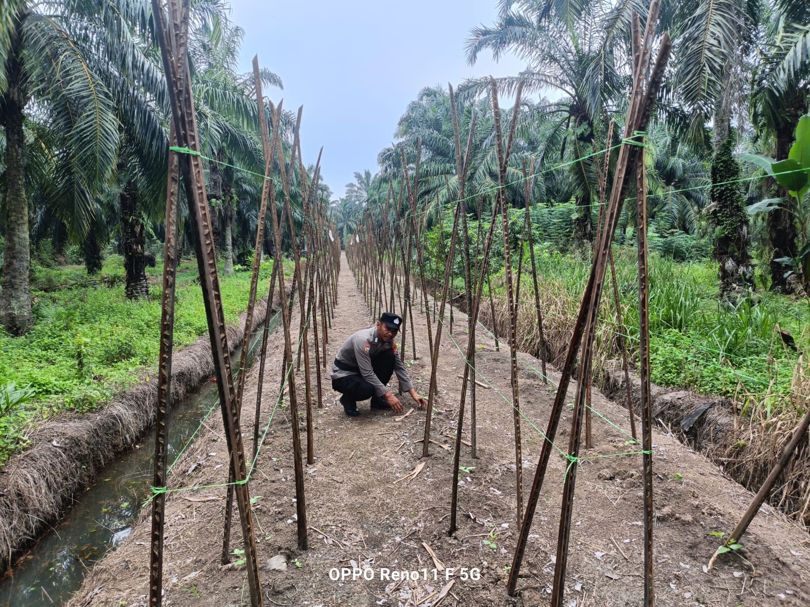 Polisi Sambangi Petani di Bangko Mukti, Dukung Program Ketahanan Pangan Nasional