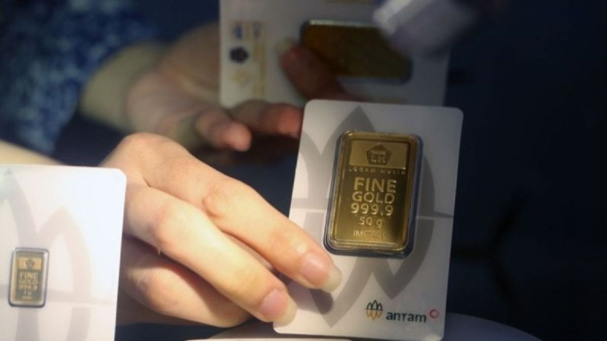 Harga Emas Antam Hari Ini Turun Rp7 Ribu