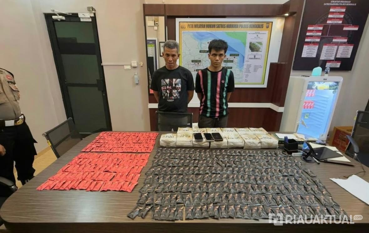 Polisi Gagalkan Penyelundupan 13 Kg Sabu di Bengkalis, 2 Pria Ditangkap