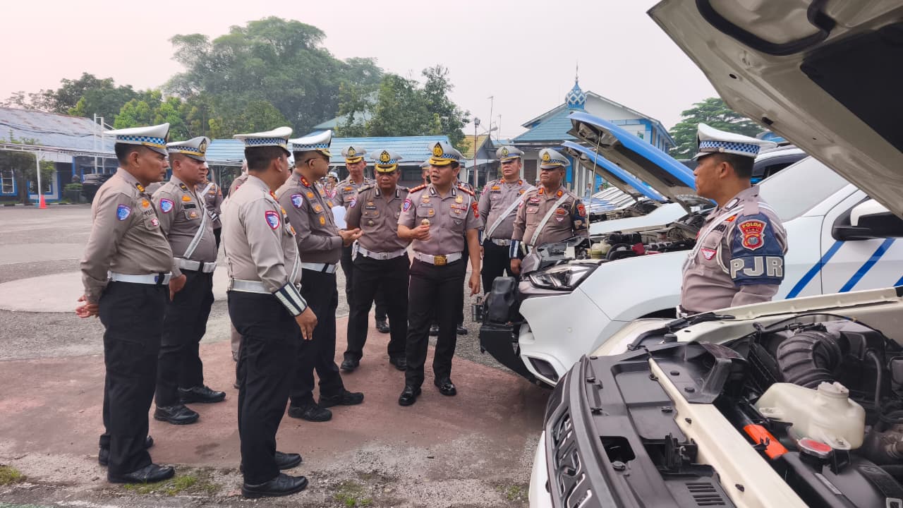 Ditlantas Polda Riau Siapkan Kendaraan Patroli Jelang Operasi Patuh 2026