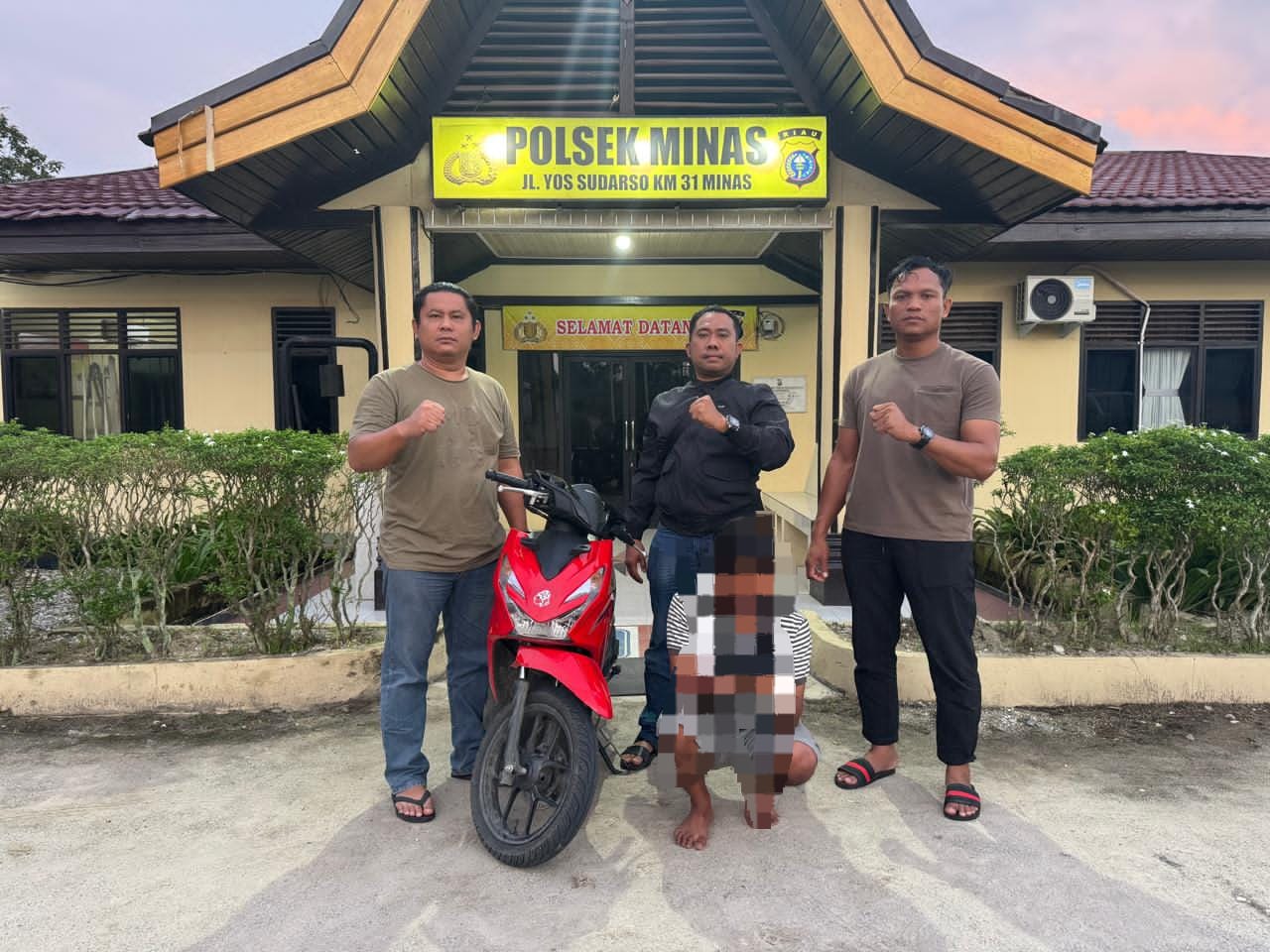 Sempat Kabur ke Solok, Pelaku Pencurian Motor dan HP di Siak Berhasil Diringkus