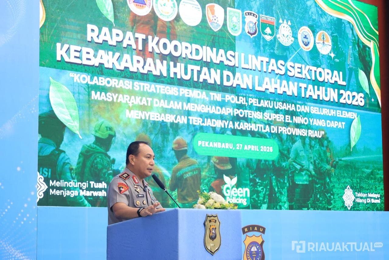 Siaga Hadapi Ancaman El Nino dan Karhutla, Kapolda Kumpulkan Forkopimda Riau