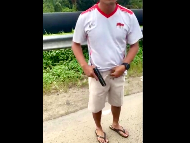 Viral Koboi Jalanan Todongkan Pistol di Rohil, Pelaku Ditangkap Polisi