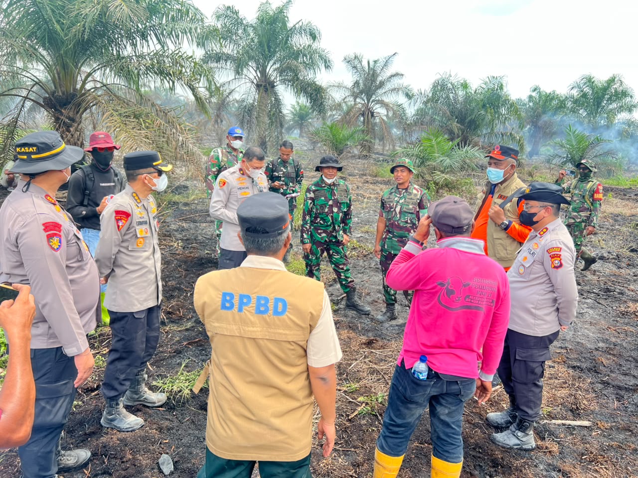 Polda Riau-TNI-BPBD Patroli Udara Pantau Titik Rawan Karhutla