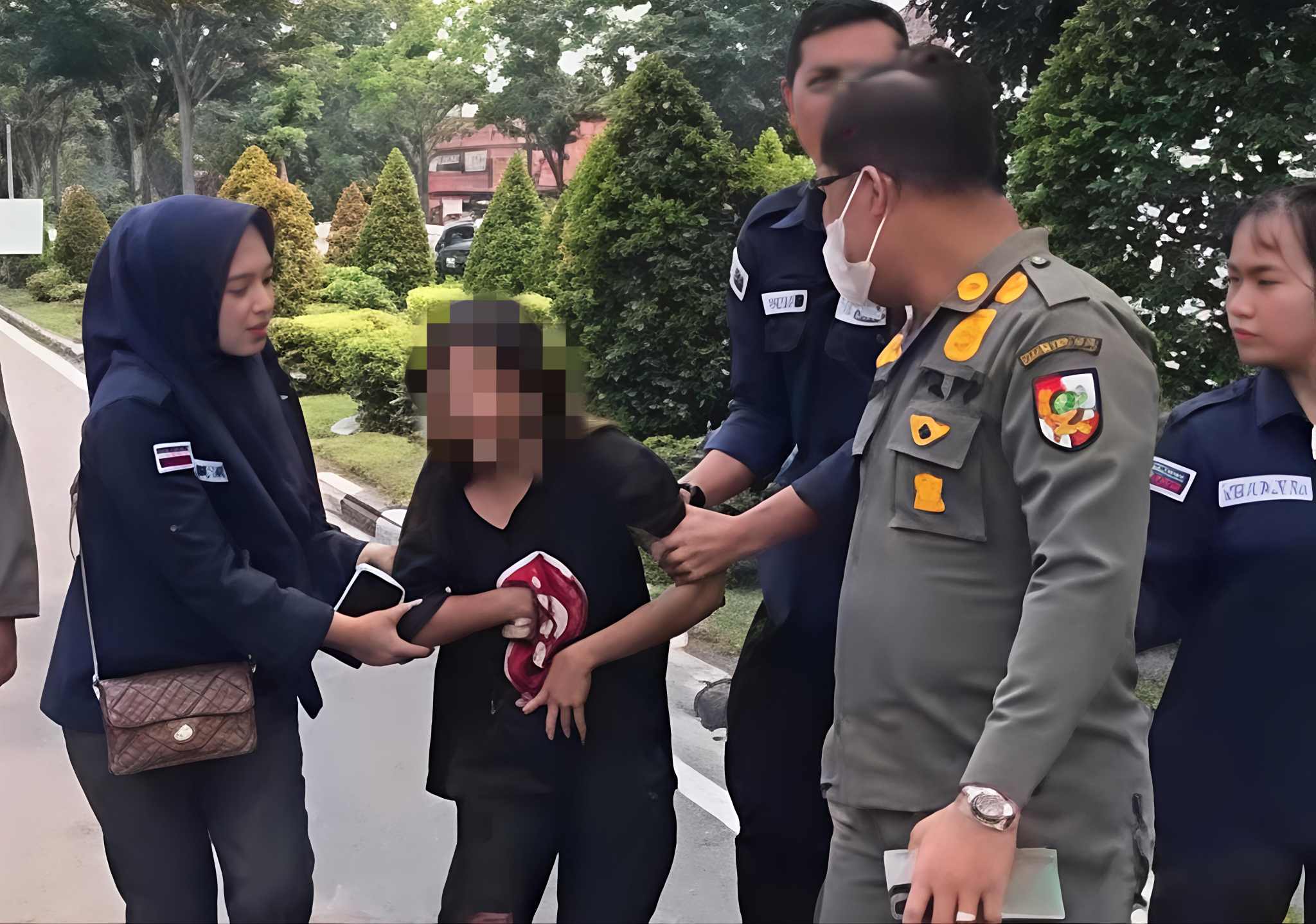 Sempat Kejar-kejaran Dengan Petugas, 5 Gepeng Diamankan Dinsos Pekanbaru 