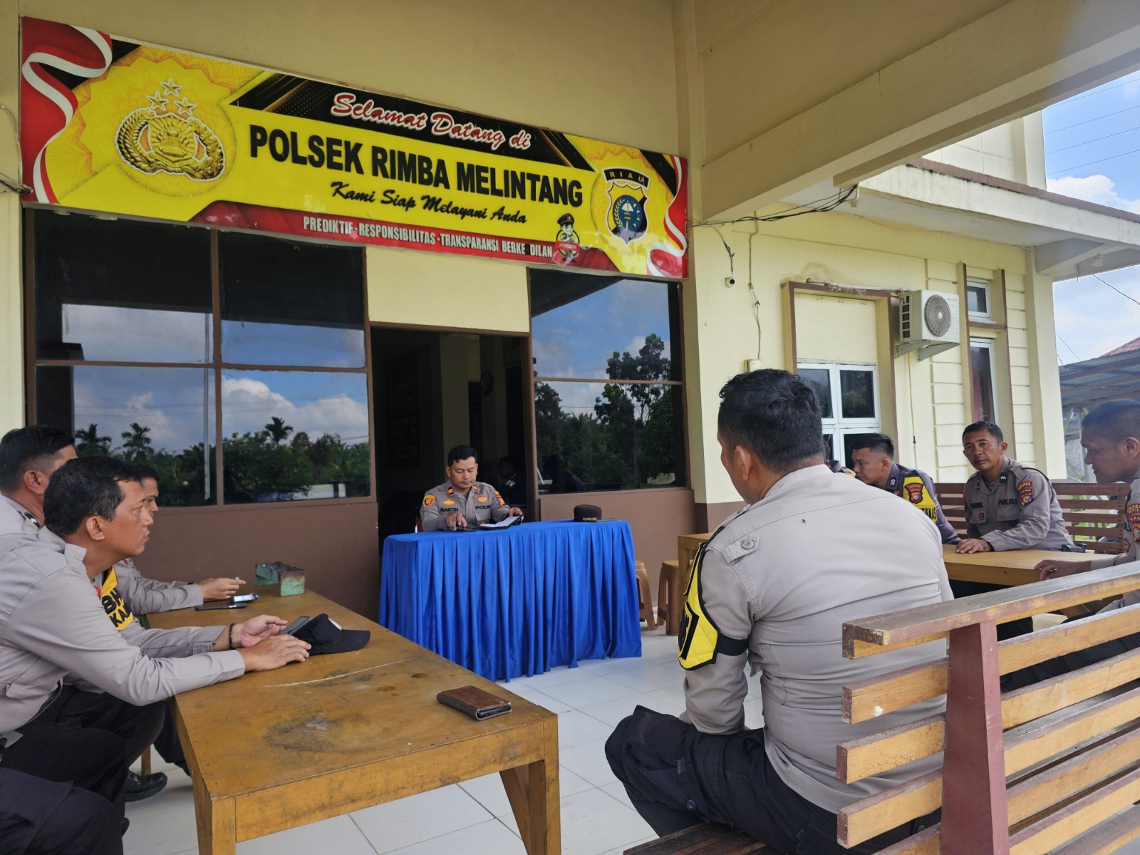 Kapolsek Rimba Melintang Ingatkan Bhabinkamtibmas Jauhi Narkoba dan Pantau Ketahanan Pangan